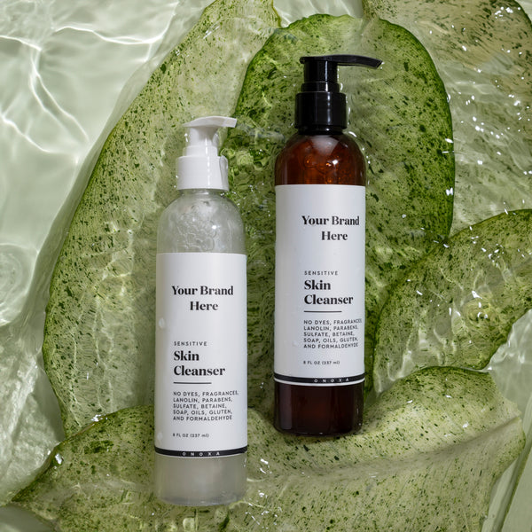 Onoxa's skin cleansers for white label skincare companies